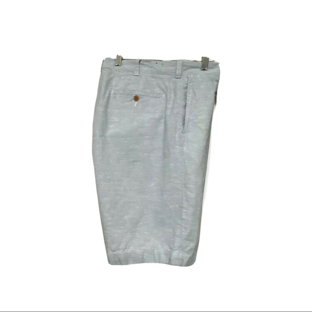 J Crew Stanton Baird McNutt Irish Linen Cotten Chino Shorts Flat Frt Sz …